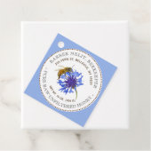 Label bewerkbare honing Beschrijving blauwe bloem (In situ)