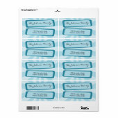 Label blauw Ray-adres (Full Sheet)