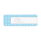 Label blauw retouradres (Voorkant)