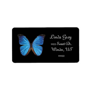 Label blauw zendadres