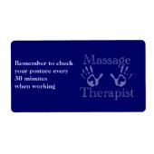 Label Blauwe Prints (Voorkant)