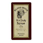 label Bloedmaanwagen (Voorkant)