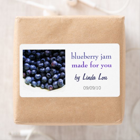 Label Blueberry Jam Preserve (Insitu)