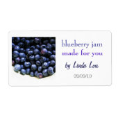 Label Blueberry Jam Preserve (Voorkant)