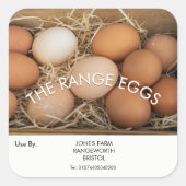 Label boerderijwinkel eieren uit vrije uitloop (Voorkant)
