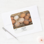 Label boerderijwinkel eieren uit vrije uitloop (Envelop)