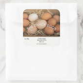 Label boerderijwinkel eieren uit vrije uitloop (Tas)