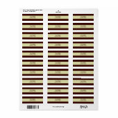 Label bruin- en retouradres (Full Sheet)