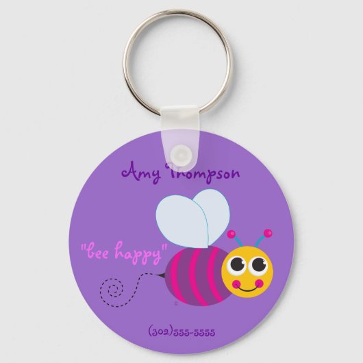 Label Bumblebee Sleutelhanger-ID Sleutelhanger (Voorkant)