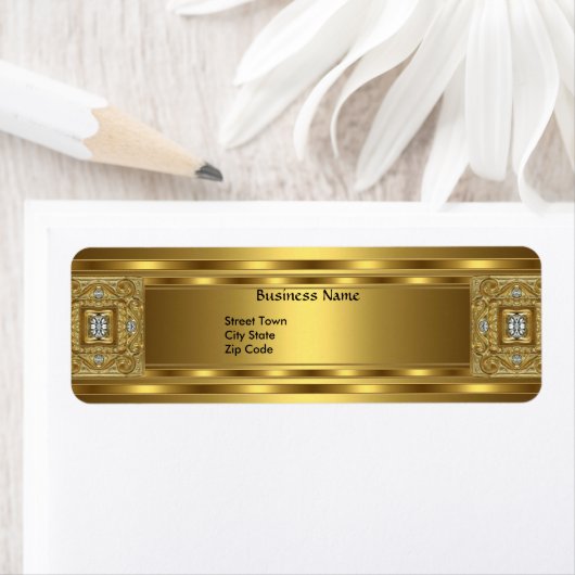 Label Business Elegant Goud Jewel (Insitu)