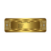 Label Business Elegant Goud Jewel (Voorkant)