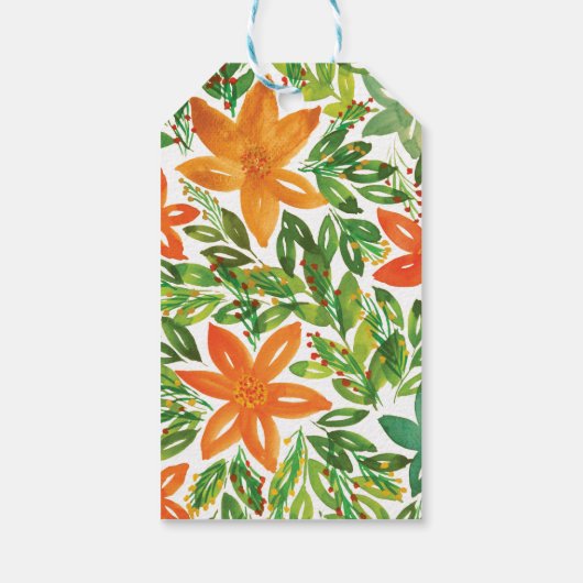 Label cadeau voor vakantie en handmatige verf cadeaulabel (Achterkant)