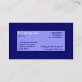 Label centrum - Pastel blauw met Navy Blue (Achterkant)