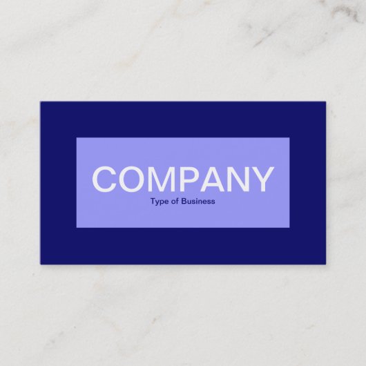 Label centrum - Pastel blauw met Navy Blue (Voorkant)