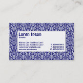 Label centrum - visschaal - donkerblauw en wit (Achterkant)