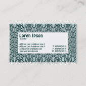 Label centrum - visschaal - donkergroen en wit (Achterkant)