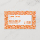 Label centrum - visschaal - Oranje en wit (Achterkant)