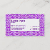 Label centrum - visschaal - Paars en wit (Achterkant)