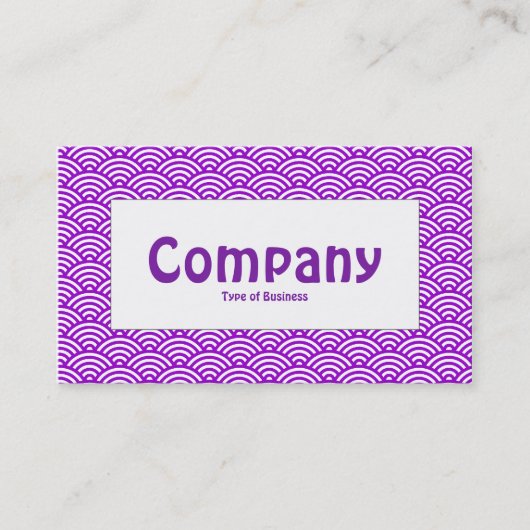 Label centrum - visschaal - Paars en wit (Voorkant)