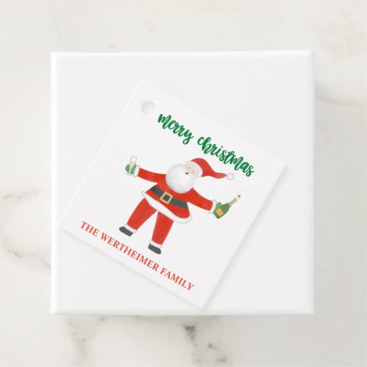 Label Champagne Santa Gift (In situ)