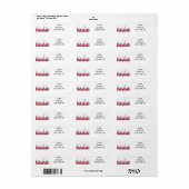 LABEL "CHRISTMAS DECOR" VOOR HOLIDAIR ADRES (Full Sheet)