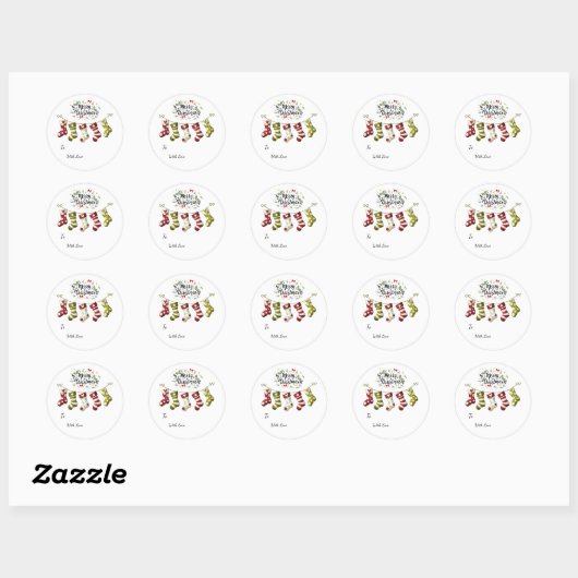 Label/ Christmas Favor Stickers (Vel)