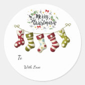 Label/ Christmas Favor Stickers (Voorkant)