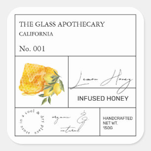 Label Citroen-Infuus Honing Apotheek