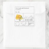 Label Citroen-Infuus Honing Apotheek (Tas)