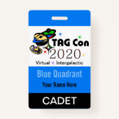 LABEL CON 2020 - Blauw kwadrant - Cadet Badge (Voorkant)