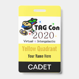LABEL CON 2020 - Geel kwadrant - Cadet Badge