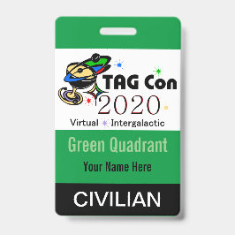 LABEL CON 2020 - Groen kwadrant - Burgerbadge Badge