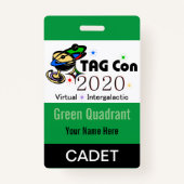 LABEL CON 2020 - Groen kwadrant - Cadet Badge (Voorkant)