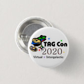 LABEL Con 2020 - Virtual Intergalactic Ronde Button 3,2 Cm (Voorkant /achterkant)