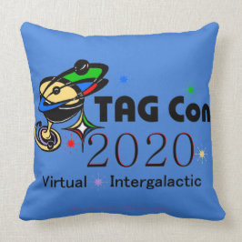 LABEL CON 2020 - Virtueel - Blauw kwadrant Kussen