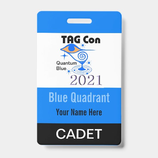 LABEL CON 2021 - Blauw kwadrant - Cadet Badge (Voorkant)