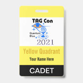 LABEL CON 2021 - Geel kwadrant - Cadet Badge (Achterkant)