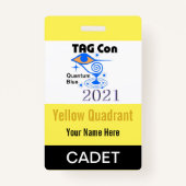 LABEL CON 2021 - Geel kwadrant - Cadet Badge (Achterkant)