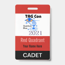 LABEL CON 2021 - Rood kwadrant - Cadet Badge