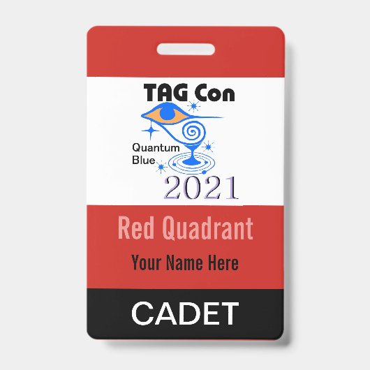 LABEL CON 2021 - Rood kwadrant - Cadet Badge (Voorkant)