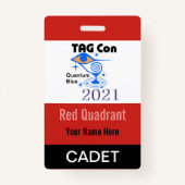 LABEL CON 2021 - Rood kwadrant - Cadet Badge (Voorkant)