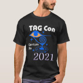 LABEL CON 2021 - WITTE TEKST, DONKER ACHTERGROND T T-SHIRT (Voorkant)