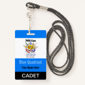 LABEL Con 2022 - Blue Quadrant - Cadet Badge (Achterkant met draagriem)
