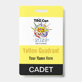 LABEL Con 2022 - Geel kwadrant - Kadetbadge Badge