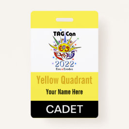 LABEL Con 2022 - Geel kwadrant - Kadetbadge Badge
