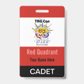 LABEL Con 2022 - Rood kwadrant - Kadetbadge Badge (Achterkant)