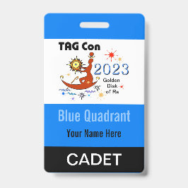 LABEL Con 2023 - Blue Quadrant - Cadet Badge