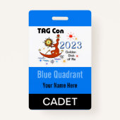 LABEL Con 2023 - Blue Quadrant - Cadet Badge (Achterkant)