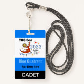 LABEL Con 2023 - Blue Quadrant - Cadet Badge (Achterkant met draagriem)