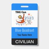 LABEL Con 2023 - Blue Quadrant - Civilian Badge (Achterkant)
